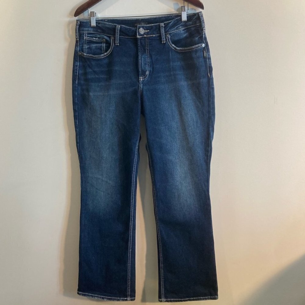 SILVER JEANS Sz 34 x 31 Avery Slim Boot  Cut Jeans